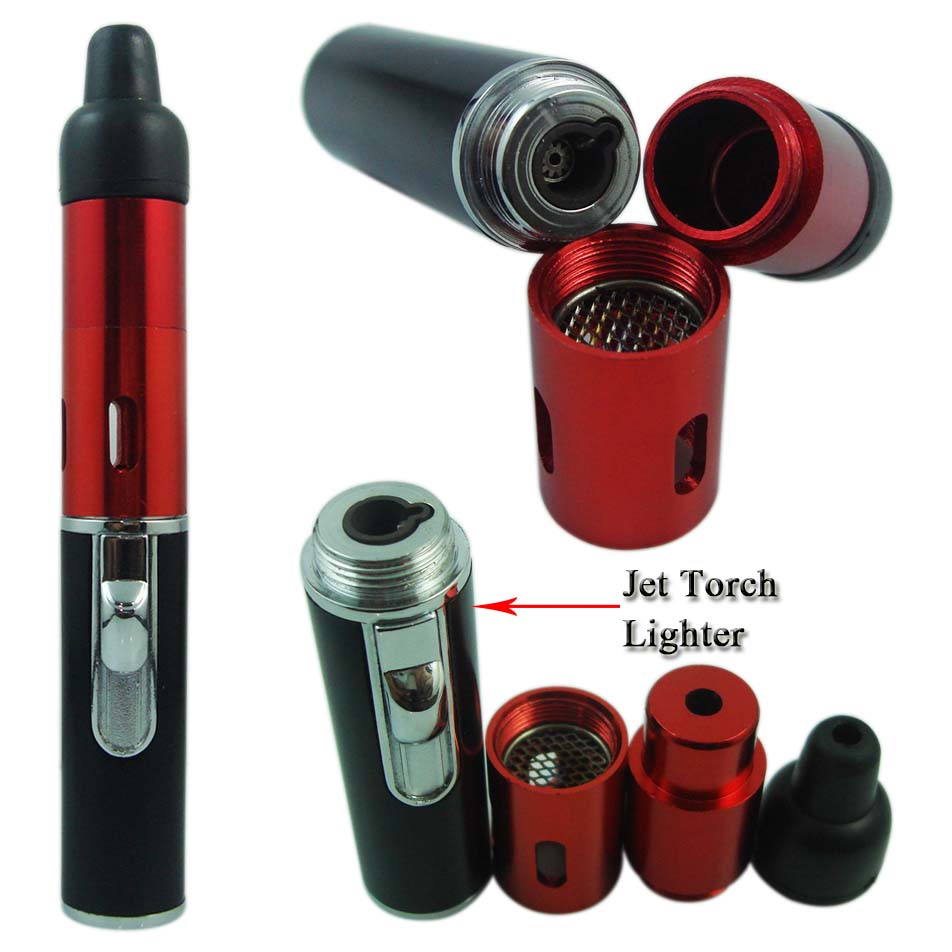 Wholesale Mini Click N Vape Herbal Vaporizer Smoking Pipe With Lighter
