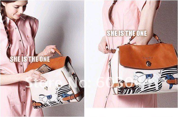 FREE SHIPPING STAR HANDBAG+PU LEATHER WOMAN MESSENGER BAG+WOMAN TOTE+SINGLE SHOULDER BAG+HORSE LOGO HANDBAG+HIGH QUALITY BAG1070