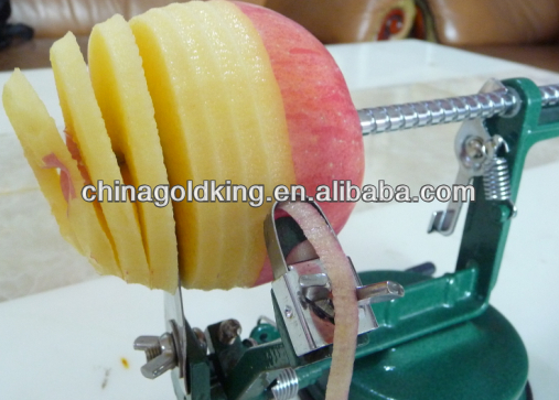 マルチ- 機能アルミ合金リンゴの芯抜き器・皮むき器スライサー-- アイテムなし。 xhj-110問屋・仕入れ・卸・卸売り