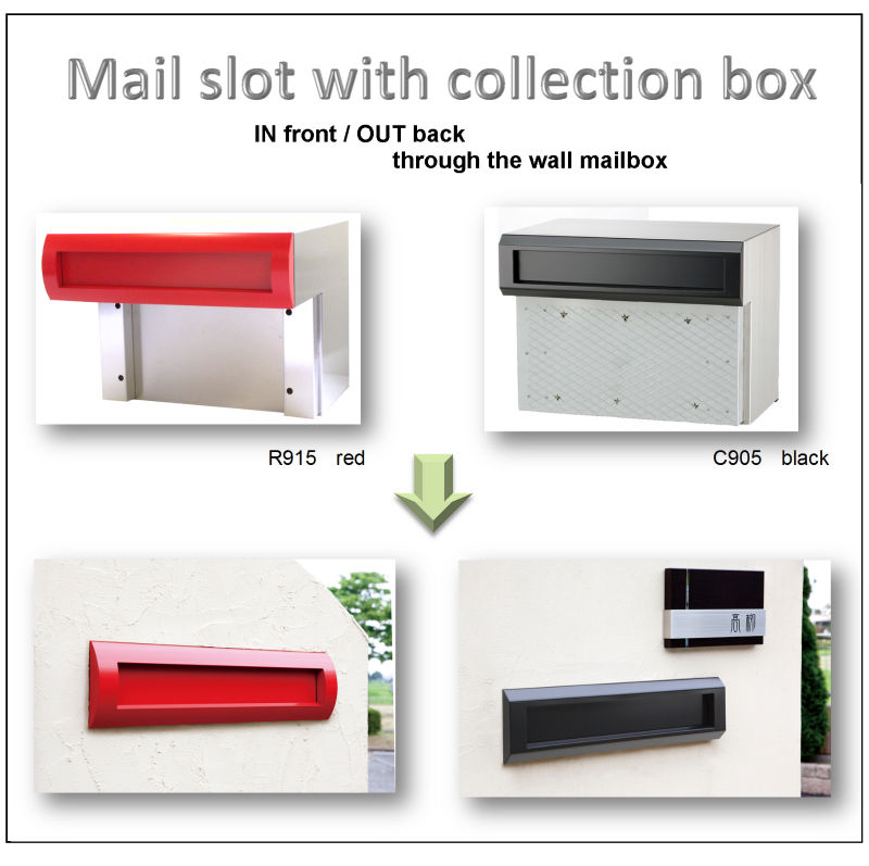Slot mail drop box