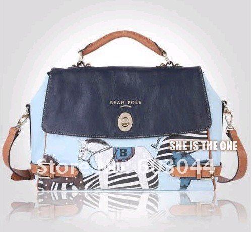 FREE SHIPPING STAR HANDBAG+PU LEATHER WOMAN MESSENGER BAG+WOMAN TOTE+SINGLE SHOULDER BAG+HORSE LOGO HANDBAG+HIGH QUALITY BAG1070
