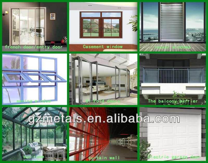 広州工場中国最高の価格のアルミ強化ガラスの開き窓問屋・仕入れ・卸・卸売り