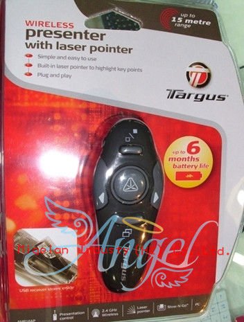2.4G Wireless Red Laser Pointer Presenter,PPT Remote Control wireless laser Presenter With Gift bag Plug-And-Play #AA004