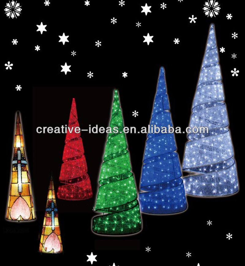 Outdoor 3d Spiral Christmas Decoration - Buy Spiral Christmas Tree ...