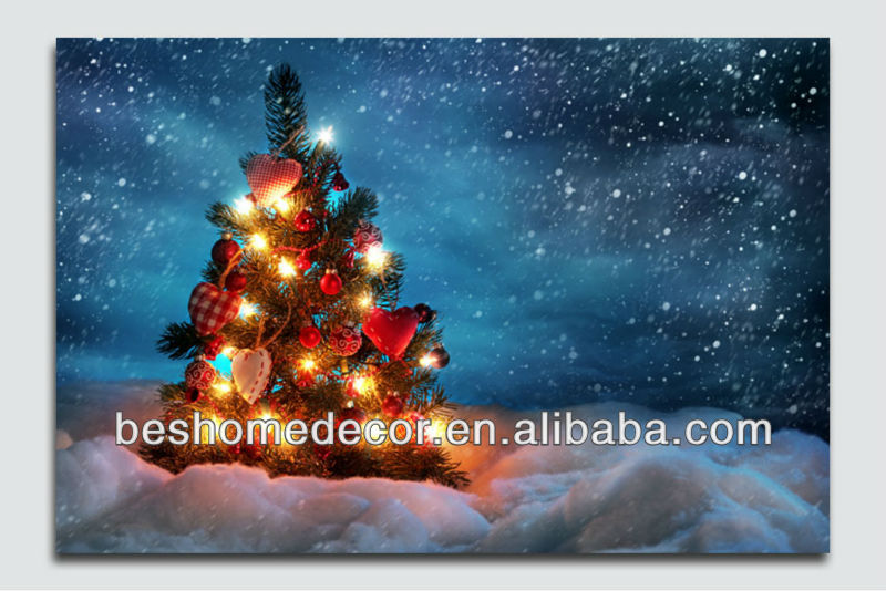 ledライトクリスマス額縁、 ライトアップledのキャンバスの絵画、 照らされたキャンバスの絵はledライト問屋・仕入れ・卸・卸売り
