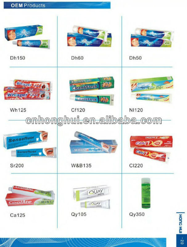 OEM and Chew Gum toothpaste made in China
