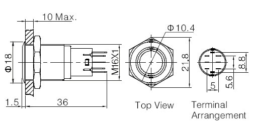 押しボタンスイッチタッチ( 16mm、 pm162f-11e/b/2.8v/s、 ce、 rohs)問屋・仕入れ・卸・卸売り