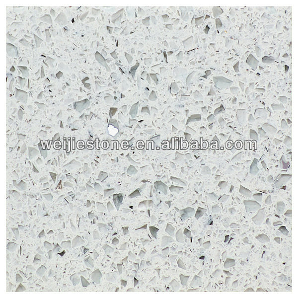 Starlight White Quartz Countertop Slab White Mirror Fleck Quartz