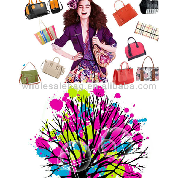 ボヘミア2014年熱い販売デザイナーpuレザーハンドバッグスタイルの印刷でセットのためのトートバッグレディース女性で少女に株式卸売価格問屋・仕入れ・卸・卸売り
