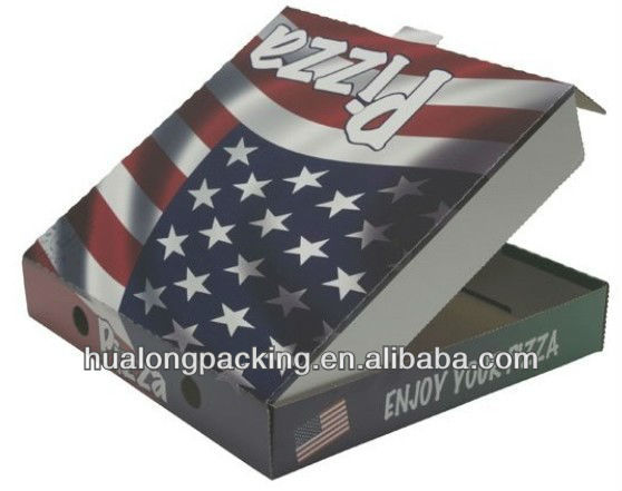 Custom cheap corrugated pizza boxes