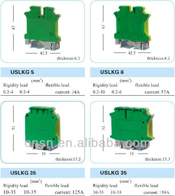 電気端子のコネクタuslkg2.5レール仕入れ・メーカー・工場