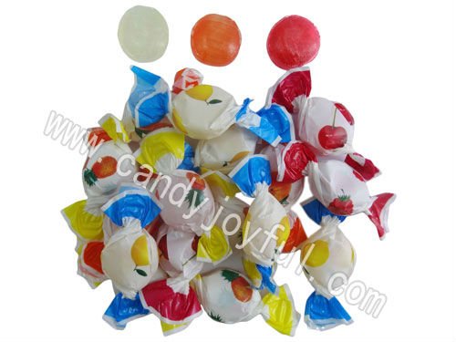 Fruit hard boiled candy Soft center