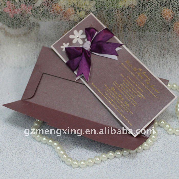 damask muslim wedding card