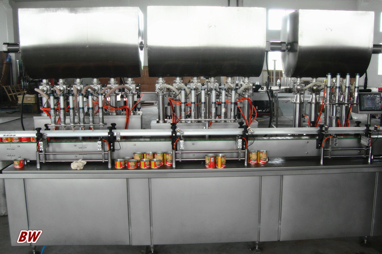 factory price tuna paste tin can filling machine with CE ISO