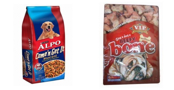 Resealable Printed Stand Up Plastic Dog Food Packaging Bag