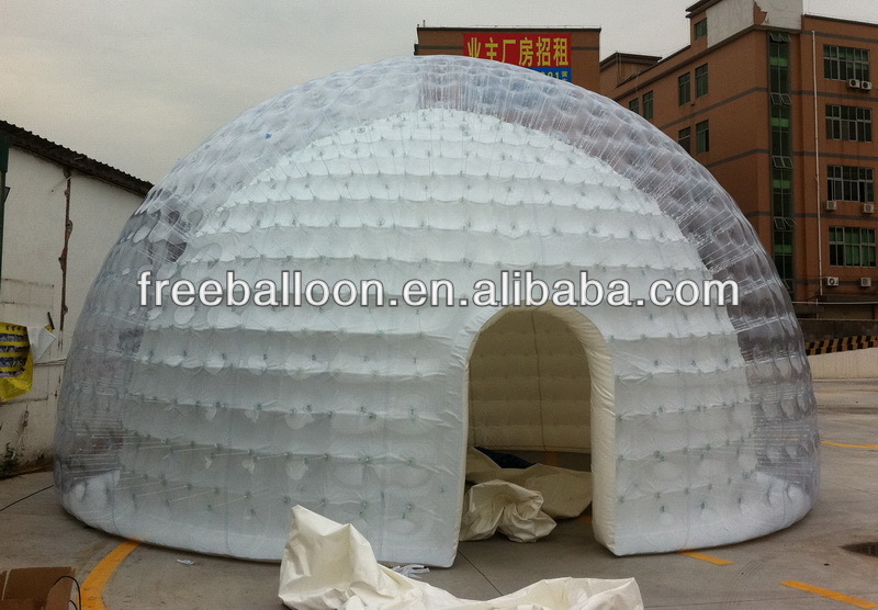 Clear inflatable tent, inflatable igloo, dome tent for 2014 sale