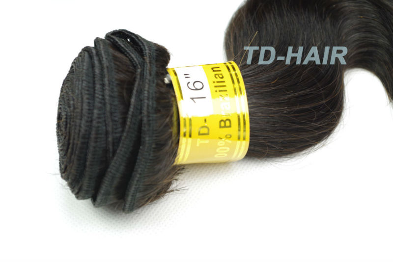 送料無料人間の毛髪延長ブラジルのバージン毛のボディ波5a3pcs/lot未処理のバージン毛自然な色 問屋・仕入れ・卸・卸売り