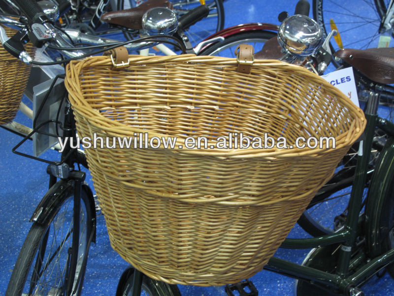 異なるカラーの籐のバスケットpruductが販売のための自転車のフロント問屋・仕入れ・卸・卸売り