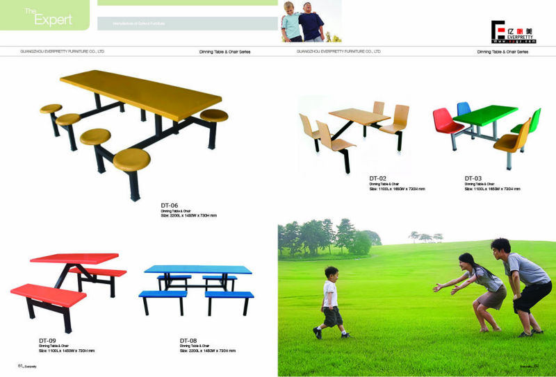 屋内商業の学生食堂のテーブルとの椅子のダイニング家具仕入れ・メーカー・工場