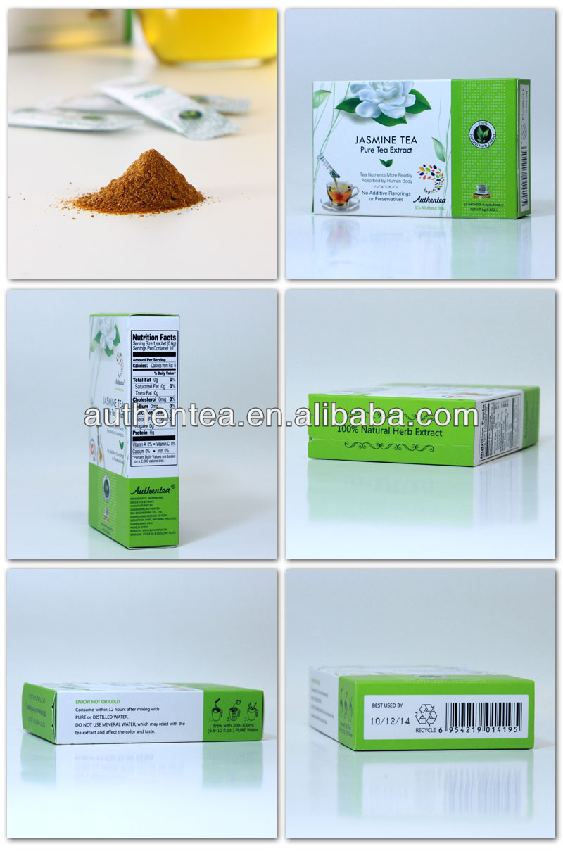 Refined Chinese Best soluble Herbal Jasmine Green Slim Tea Extract