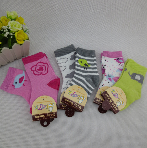 安い綿混合デザイン0-6mcolorfulyかわいい赤ちゃんの靴下仕入れ・メーカー・工場