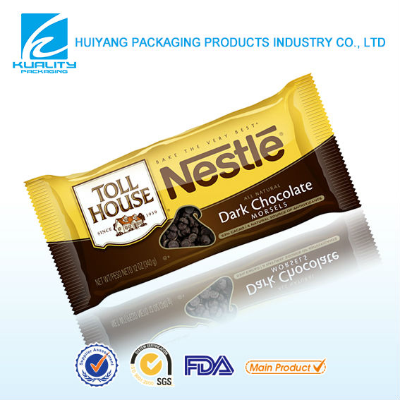 TOP QUALITY Nestle dark chocolate packaging plastic bag manufacturer