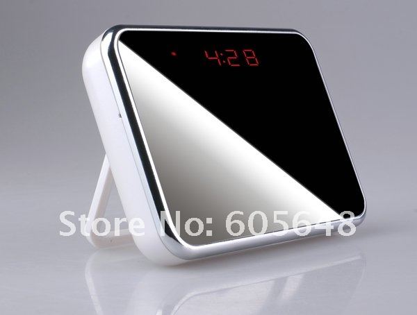Multi-Functional Table Clock Hidden Camera DVR w/ Mirror Remote control Motion Detection Cam Mini Camcorder
