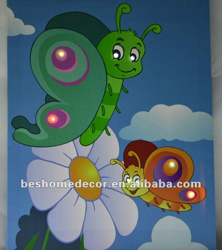 ledライトクリスマス額縁、 ライトアップledのキャンバスの絵画、 照らされたキャンバスの絵はledライト問屋・仕入れ・卸・卸売り