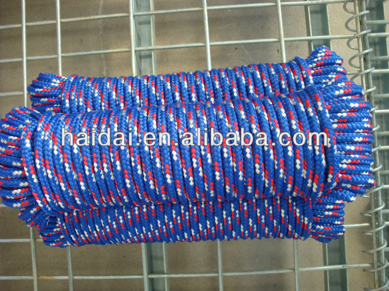 熱い販売のエコ- フレンドリーな6mm16鎖編みこみのポリエステルロープ問屋・仕入れ・卸・卸売り
