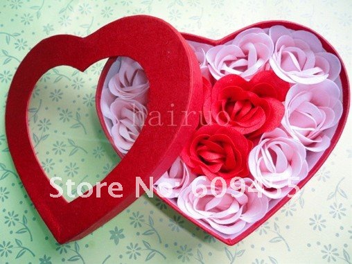 Wholesale FREE SHIPPING Hottest Selling Red Rose Themed Natural Plant 