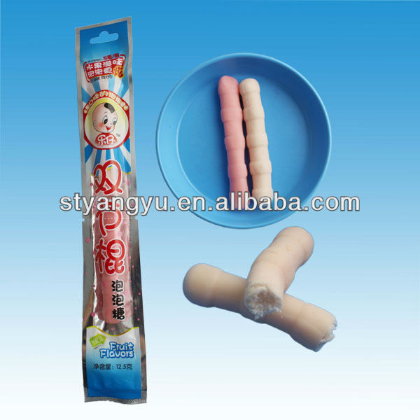Bubble stick with Sour powder filling