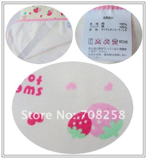 120x90cm, Cute100%cotton baby changing mat,baby diaper mat,baby urinal pad,waterproof pad/mat retail, LGZ-7