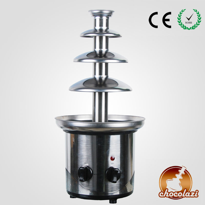 CHOCOLAZI ANT-8045 Auger 4 tiers stainless steel Home fruit for chocolate fountain