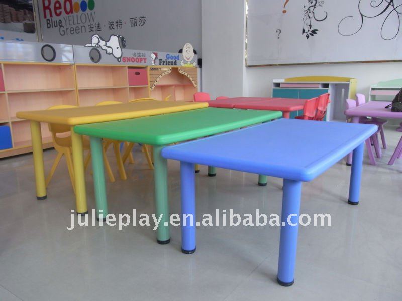 Kids Plastic Table Nursery Tables School Furniture Kt001 Material Of Table Leg Is Steel