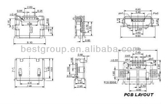 マイクロUSBAB/Plug/ForケーブルAss'y FBMCMUSB1-103仕入れ・メーカー・工場