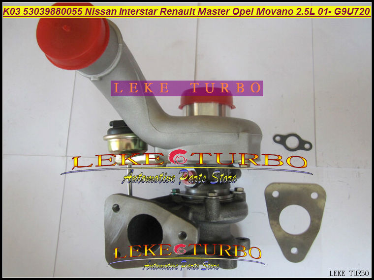 K03 53039700055 53039880055 turbo for Nissan Interstar Renault Master Opel Movano 2.5L 115HP 2001- G9U720 turbocharger (3)