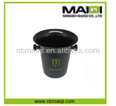 Personalized Wholesale 6L Black Large Ice Champagne Bucket For Party