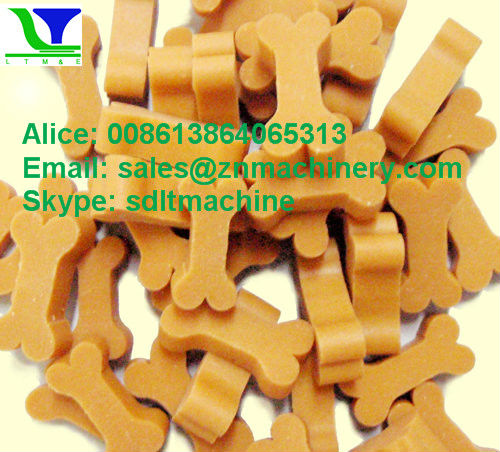 Pet Food Dog Snack Single Screw Extruder Machine for Chewing Gum