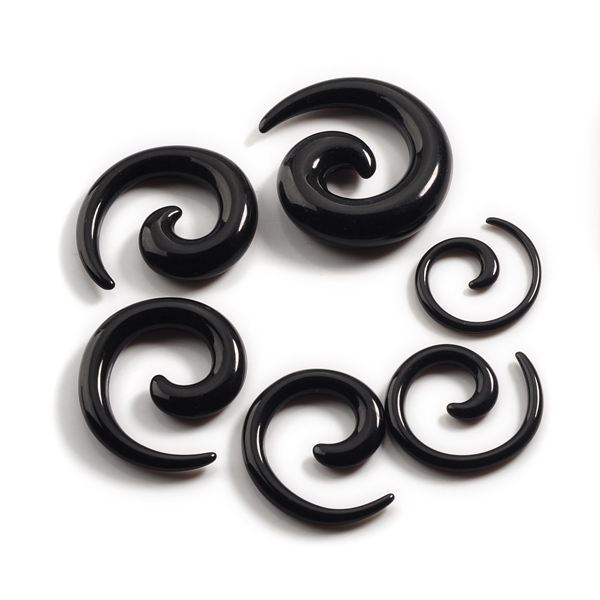 12pcs Punk Spiral Taper Gauge Ear Plug Expander Stretcher Flesh Tunnel ...