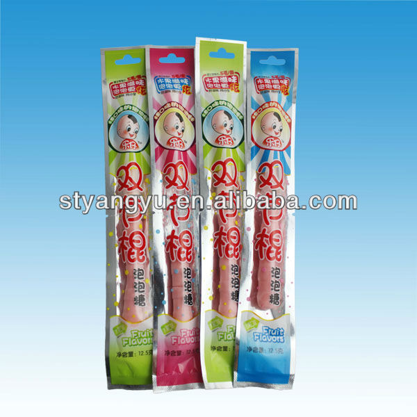 Bubble stick with Sour powder filling