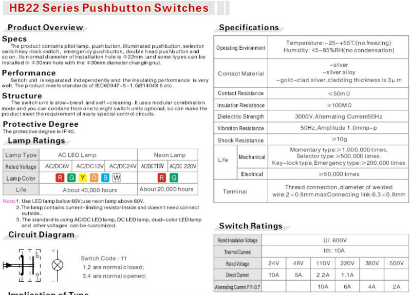 Onpow2セレクタのプッシュボタンスイッチ位置( シリーズhb2222mm、 ce、 ccc、 rohs)仕入れ・メーカー・工場