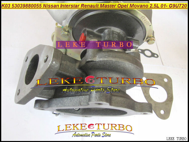 K03 53039700055 53039880055 turbo for Nissan Interstar Renault Master Opel Movano 2.5L 115HP 2001- G9U720 turbocharger (6)