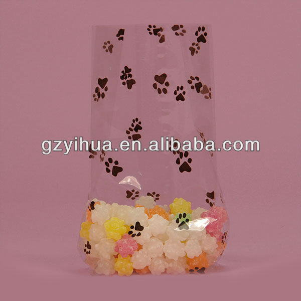 Custom printed clear PP plastic candy bags