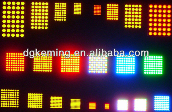 50x50mm Full color 1.8mm dot 16x16 dot matrix led display rgb 16x16 led matrix manufacturer