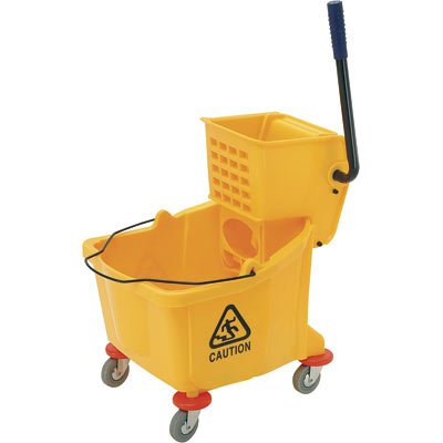 プラスチックモップバケツ絞り器hq233330lモップトロリー黄色の色hdpe材料問屋・仕入れ・卸・卸売り
