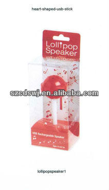Lollipop Speaker with lithium battery rechargeable