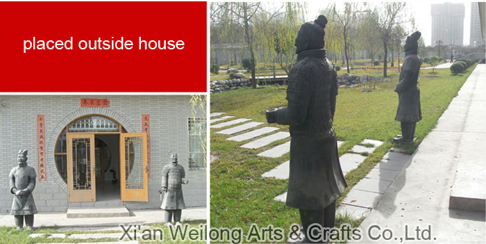 中国の粘土クラフト1.9メートル家庭用高模倣兵馬俑レプリカ問屋・仕入れ・卸・卸売り