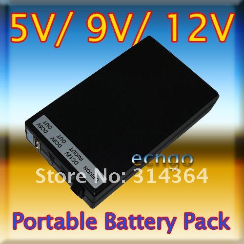 Freeshipping Portable 5V 9V 12V DC Rechargeable Li-ion battery For CCTV Camera transmitter wholesale & Dropshipping