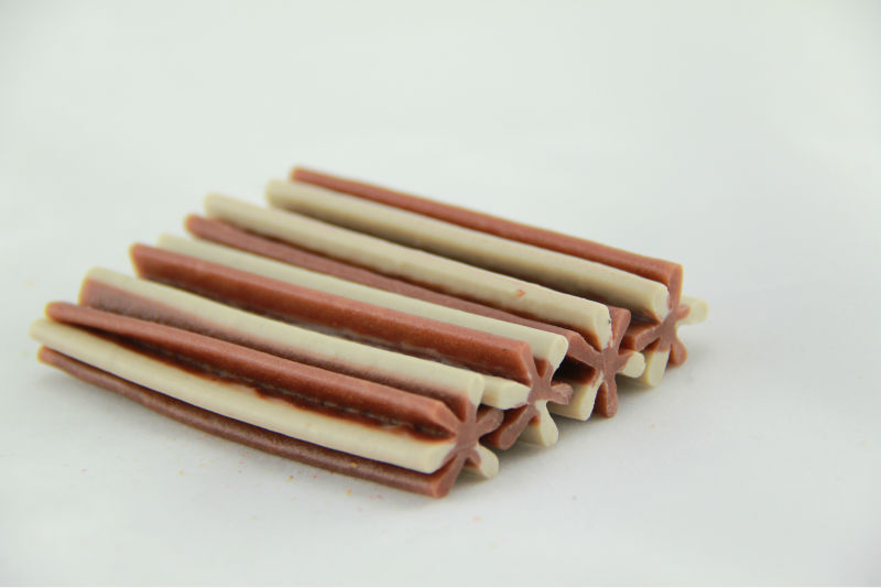 brands of chewing gum(two-tone straight hexagonal natural dog chewing bone)