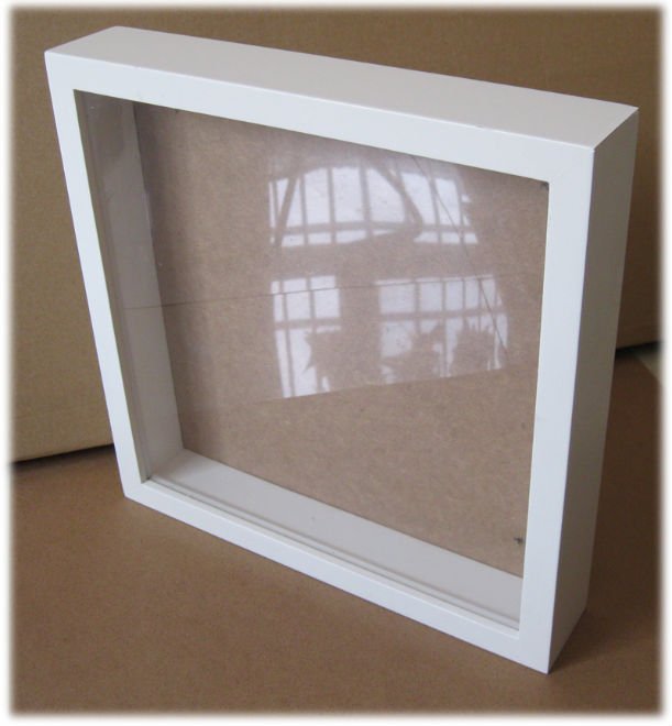 White wooden square shadow box frame(new design), View shadow box frame, PJ Product Details from